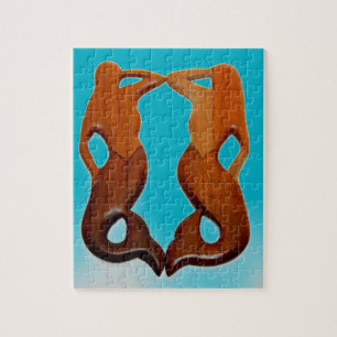 zwei Ausguck-Nixen Puzzle