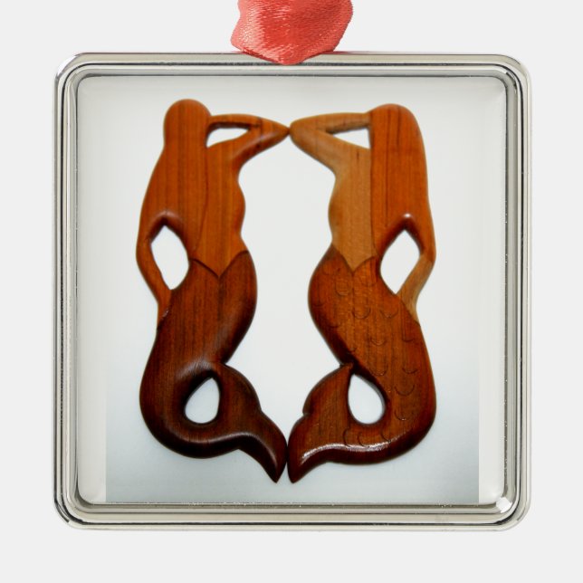 zwei Aussichtspersonen Ornament Aus Metall (Vorne)