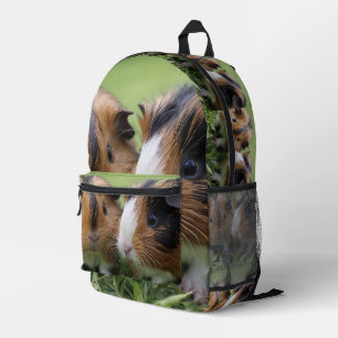 Zwei Baby-Schildpatt-Meerschweinchen, Bedruckter Rucksack