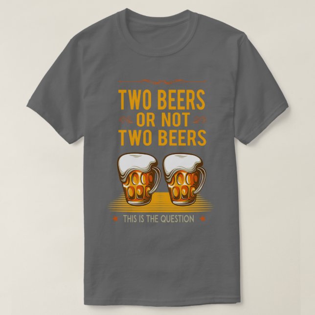 ZWEI BÄDER ODER NICHT Funny Trinken Geschenk T-Shirt (Design vorne)