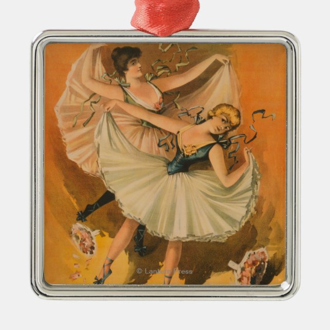 Zwei Ballerina-Theaterplakat Ornament Aus Metall (Vorne)