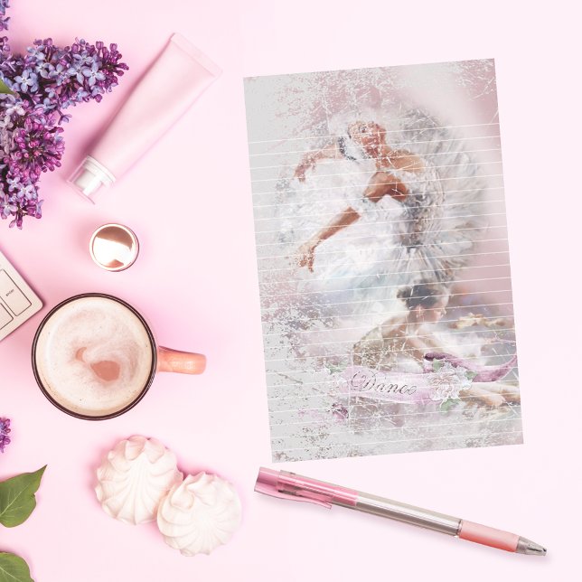 Zwei Ballerinas Dance Lined Briefpapier (Von Creator hochgeladen)