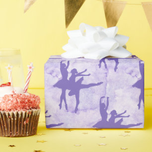 Zwei Ballerinas Lavender Jeden Anlaß Geschenkpapier