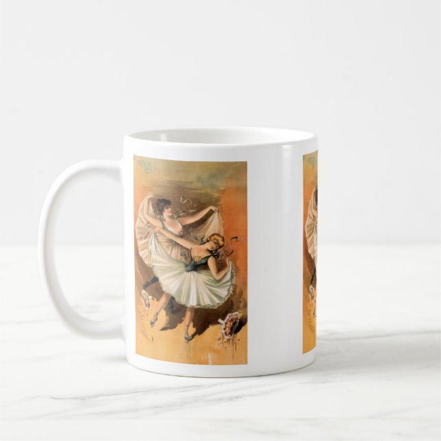 Zwei Ballerinas-Tasse Tasse (Links)