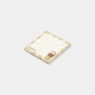 Zwei Balls Eiscreme-Cup Post-it Klebezettel