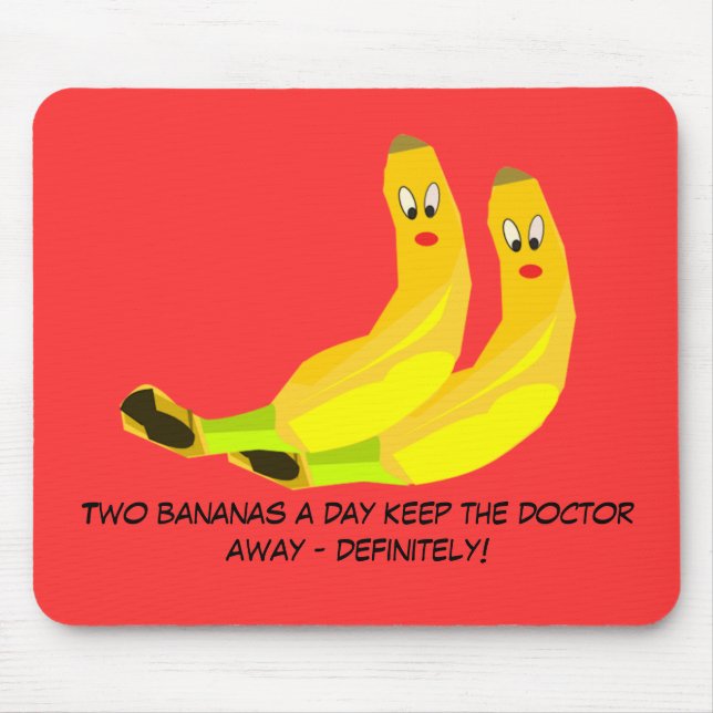 Zwei Bananen Mousepad (Vorne)