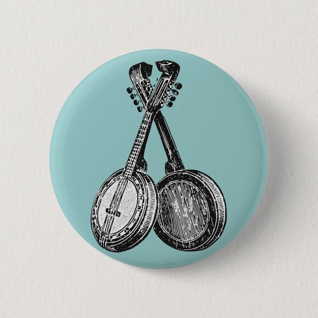 Zwei Banjos Button (Vorderseite)