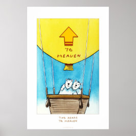 zwei Bären in den Himmel Poster
