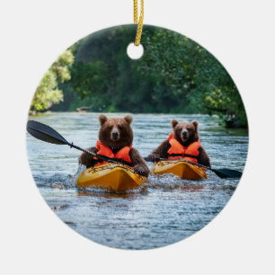 Zwei Bars Kayaking Keramik Ornament