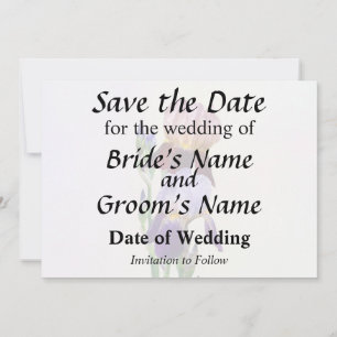 Zwei Bart-Iris Eine Marone Eine Violette Save The Date
