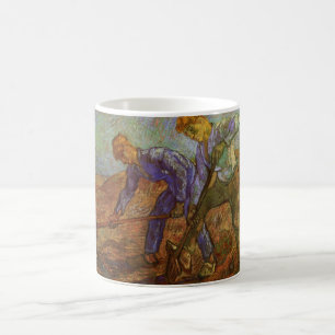 Zwei Bauern beim Graben von Vincent van Gogh Kaffeetasse