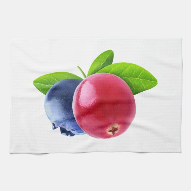 Zwei Beeren Küchentuch (Horizontal)
