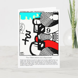 Zwei Beobachtungen und eine Hypothese Feiertagskarte