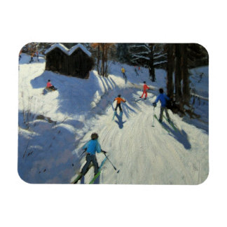 Zwei Berghütten Pleney Morzine Magnet