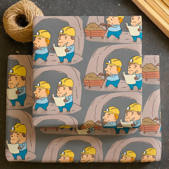 Zwei Bergleute Geschenkpapier (Von Creator hochgeladen)