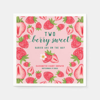 Zwei Berry Sweet Babies Twin Strawberry Baby Dusch Serviette