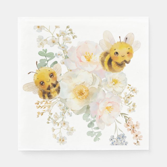 Zwei Bienen Napkins Serviette (Vorderseite)