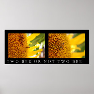 Zwei Bienen oder nicht zwei Bienen Poster