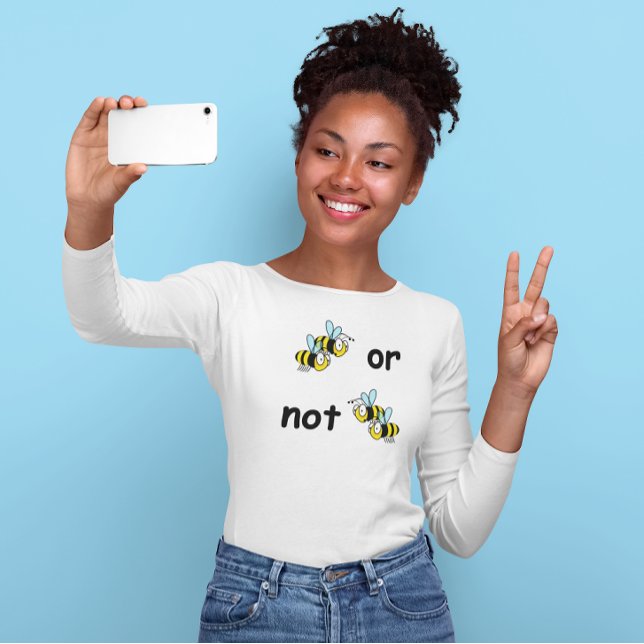 Zwei Bienen oder nicht zwei Bienen T - Shirt (Two Bees or Not Two Bees Long Sleeved T-Shirt)