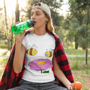Zwei Bienen und eine Blume Frauen T - Shirt
