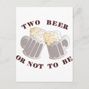 zwei Bier Postkarte