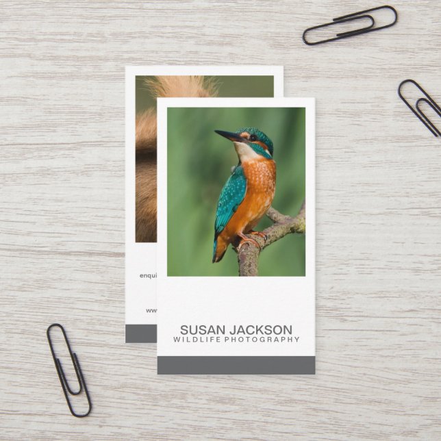 Zwei Bild-Fotografie-Visitenkarte Visitenkarte (Vorderseite/Rückseite Beispiel)