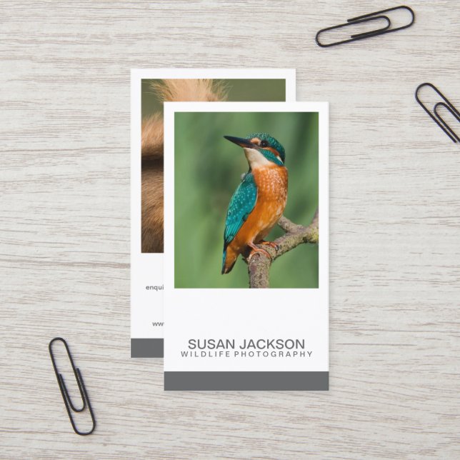 Zwei Bild-Fotografie-Visitenkarte Visitenkarte (Vorderseite/Rückseite Beispiel)