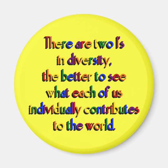 Zwei bin ich im Diversity Magnet (Vorne)