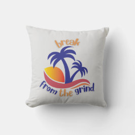 Zwei blaue Palmen BFTG-Pilze Kissen