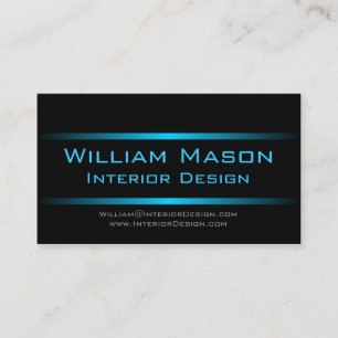 Zwei blaue Streifen Berufliche Visitenkarte