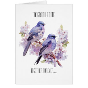 Zwei Bluebirds Liebe Hochzeit