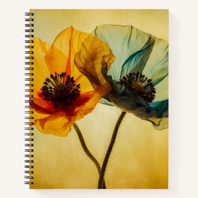 Zwei Blume Notizbuch (Vorderseite)
