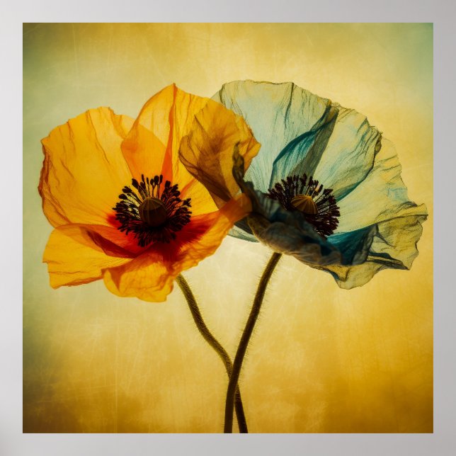 Zwei Blume Poster (Vorne)