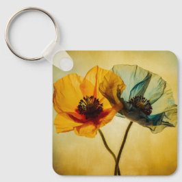 Zwei Blume Schlüsselanhänger