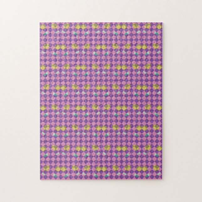 Zwei Blumen Diamanten Puzzle (Vertikal)