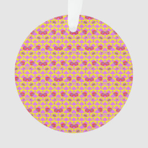 Zwei Blumenrosen Ornament