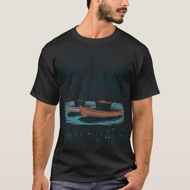 Zwei Boote T-Shirt (Vorderseite)