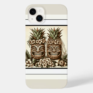 Zwei Bräutigame Schwammige Ananas Tiki Kopf Retro- Case-Mate iPhone 14 Plus Hülle
