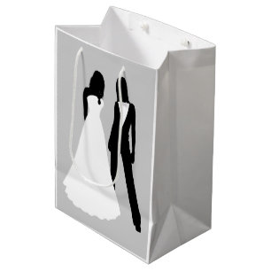 Zwei Brides Wedding Mittlere Geschenktüte