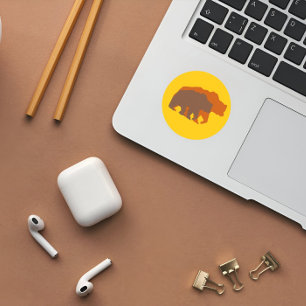 Zwei Brown Bears Sticker