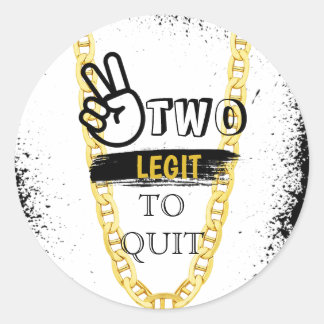 ZWEI BÜCHER, DIE DEN 2. Geburtstag beenden Runder Aufkleber