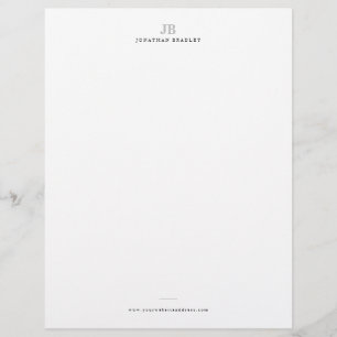 Zwei Buchstaben Modernes Minimalistisches Monogram Briefbogen