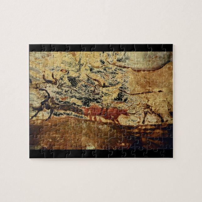 Zwei Bulls', Lascaux, Dordogne_Art des Altertums Puzzle (Horizontal)