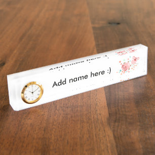 Zwei Cartoon Schweine im Frühjahrsnamensplatte mit Namensplakette