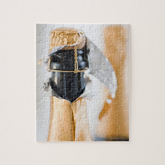 Zwei Champagnerflaschen Puzzle (Vertikal)