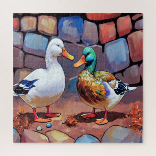 Zwei charmante Enten Puzzle