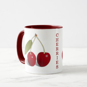 Zwei Cherries Design Coffee Tasse