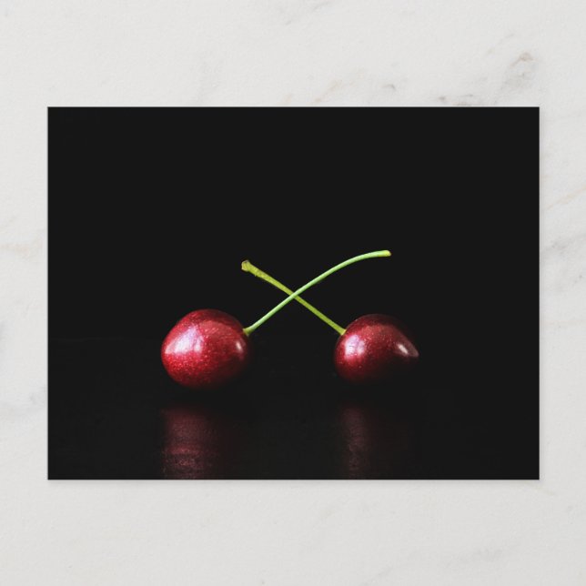 Zwei Cherries pccna Postkarte (Vorderseite)