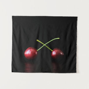 Zwei Cherries wtcnm Wandteppich