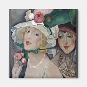 Zwei Cocottes mit Hats Magnet